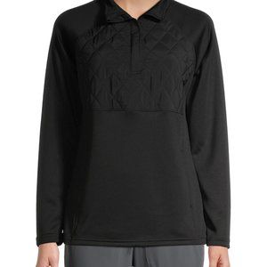 AVIA Quilted 1/4 Zip Pullover in Black